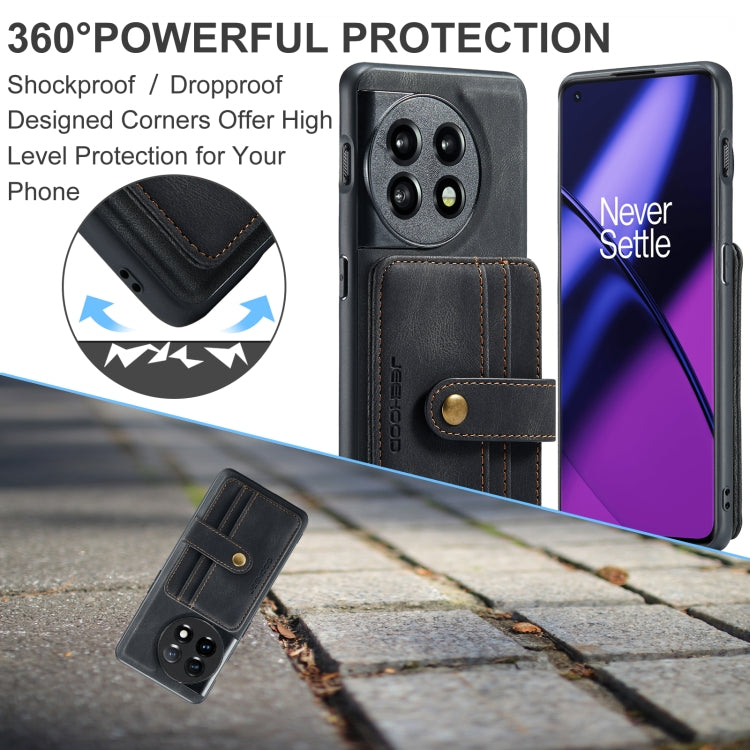 For OnePuls 11 JEEHOOD RFID Blocking Anti-Theft Magnetic PU Phone Case