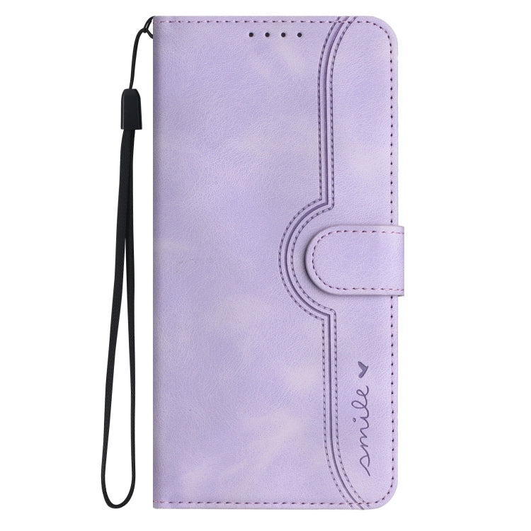 For iPhone 14 Plus Heart Pattern Skin Feel Leather Phone Case