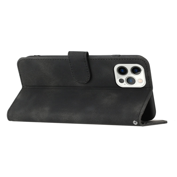 For iPhone 14 Pro Heart Pattern Skin Feel Leather Phone Case