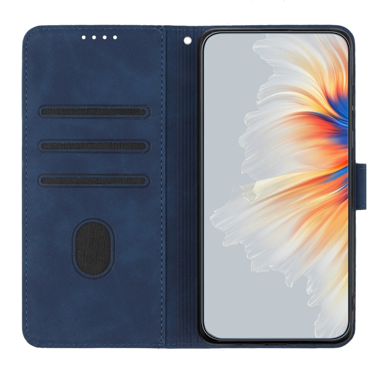 For iPhone 14 Pro Max Heart Pattern Skin Feel Leather Phone Case