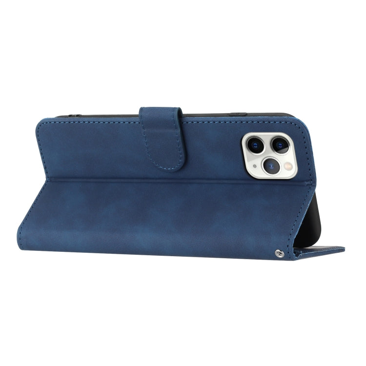 For iPhone 11 Pro Heart Pattern Skin Feel Leather Phone Case
