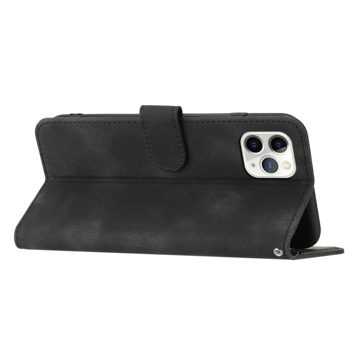 For iPhone 11 Pro Heart Pattern Skin Feel Leather Phone Case