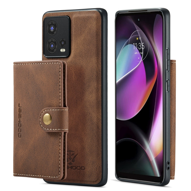 For Motorola Moto S30 Pro JEEHOOD Retro Magnetic Detachable Protective Phone Case with Wallet & Card Slot