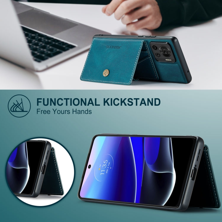 For Motorola Moto X30 Pro JEEHOOD Retro Magnetic Detachable Protective Phone Case with Wallet & Card Slot