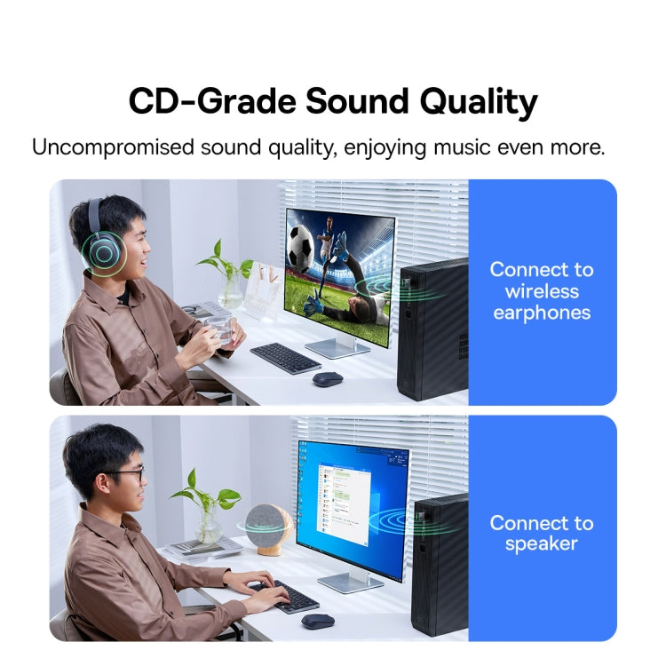 Baseus BA07 Bluetooth 5.3 USB Bluetooth Adapter(Black)