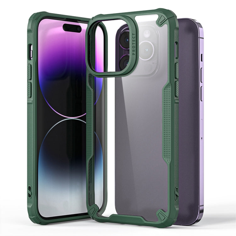 For iPhone 14 Pro Max Four-corner Glossy Shockproof Phone Case