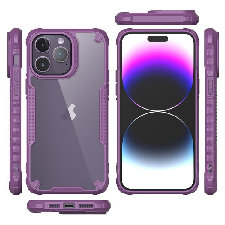 For iPhone 14 Pro Max Four-corner Glossy Shockproof Phone Case
