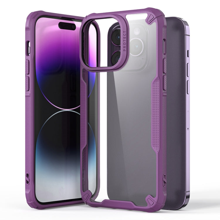 For iPhone 14 Pro Four-corner Glossy Shockproof Phone Case