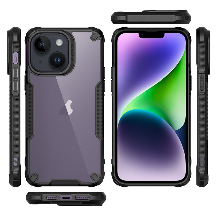For iPhone 14 Plus Four-corner Glossy Shockproof Phone Case