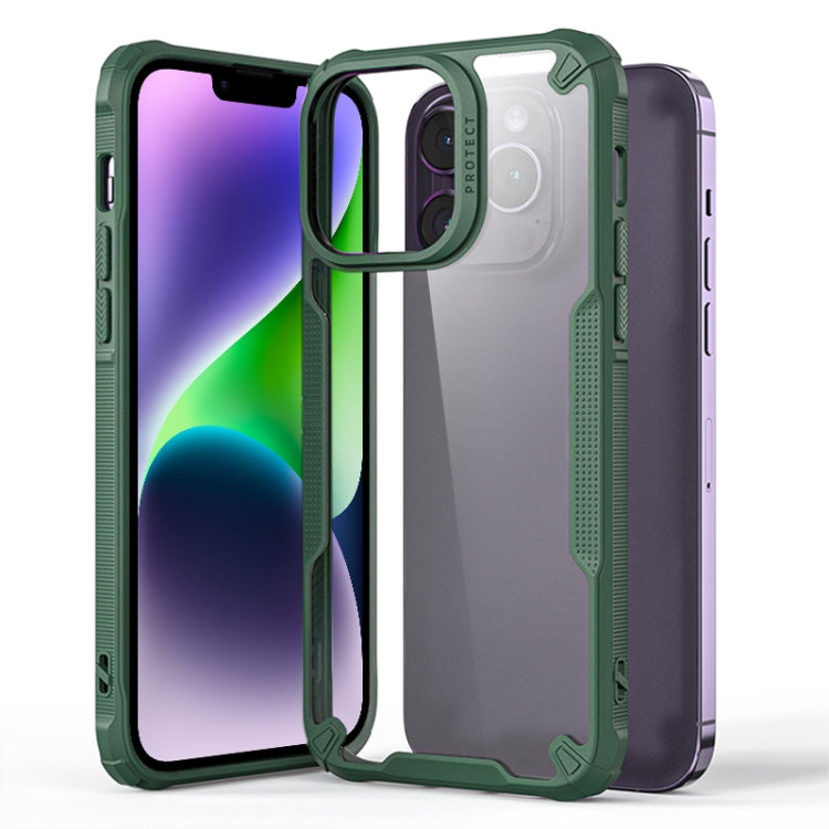 For iPhone 14 Plus Four-corner Glossy Shockproof Phone Case