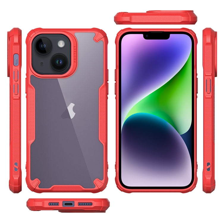 For iPhone 14 Four-corner Glossy Shockproof Phone Case