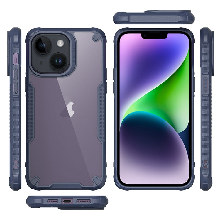 For iPhone 14 Four-corner Glossy Shockproof Phone Case