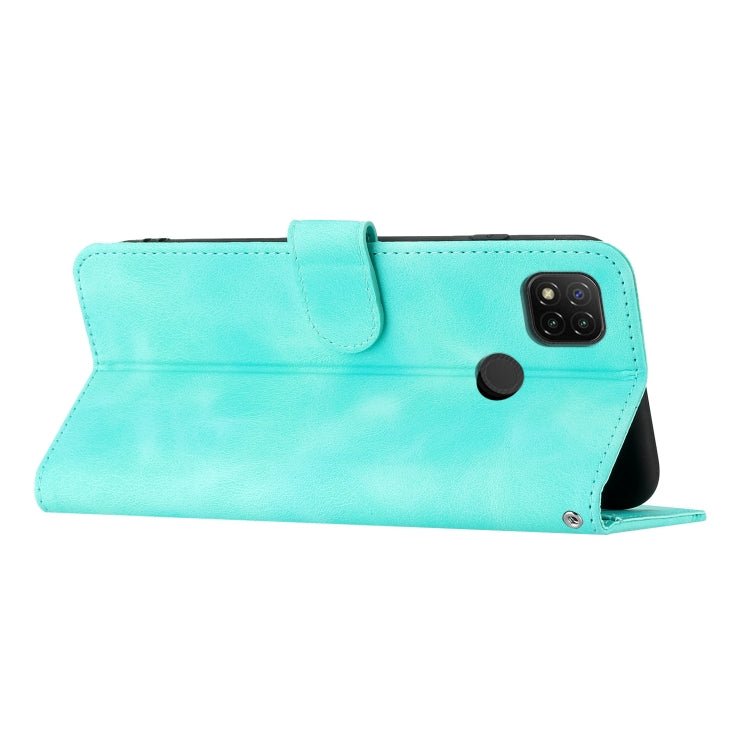 For Xiaomi Redmi 9C/9C NFC/Poco C3 Heart Pattern Skin Feel Leather Phone Case