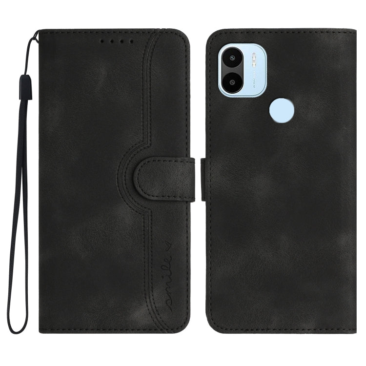 For Xiaomi Redmi A1+ Heart Pattern Skin Feel Leather Phone Case