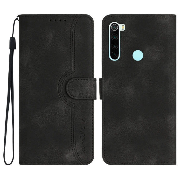 For Xiaomi Redmi Note 8T Heart Pattern Skin Feel Leather Phone Case