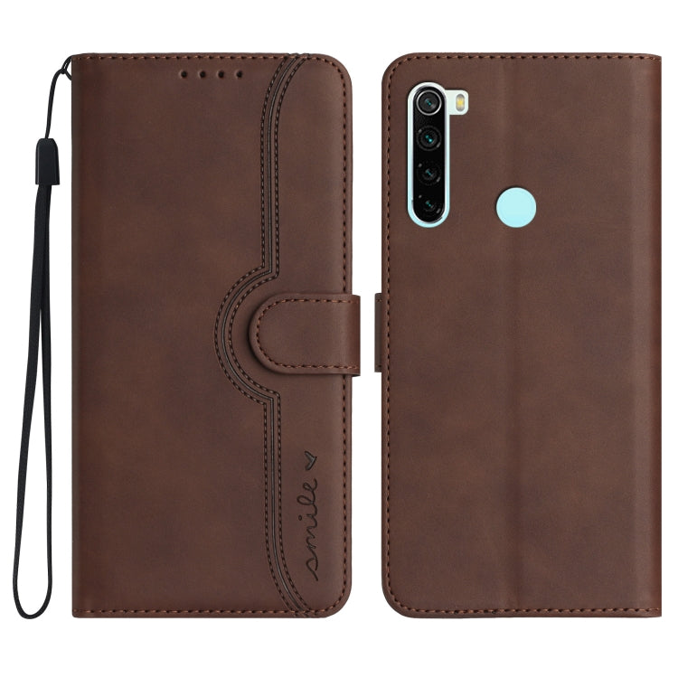 For Xiaomi Redmi Note 8T Heart Pattern Skin Feel Leather Phone Case