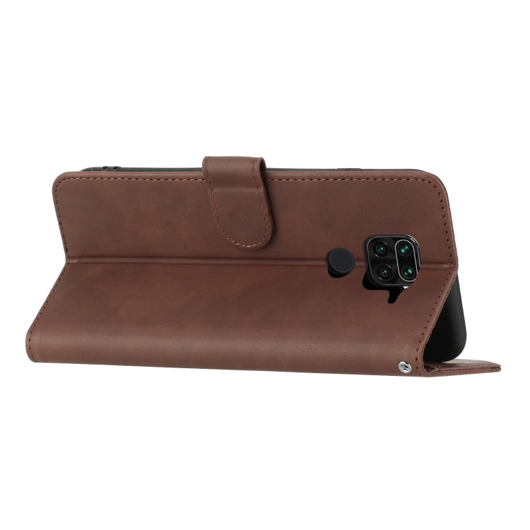 For Xiaomi Redmi Note 9 4G Global/10X 4G Heart Pattern Skin Feel Leather Phone Case