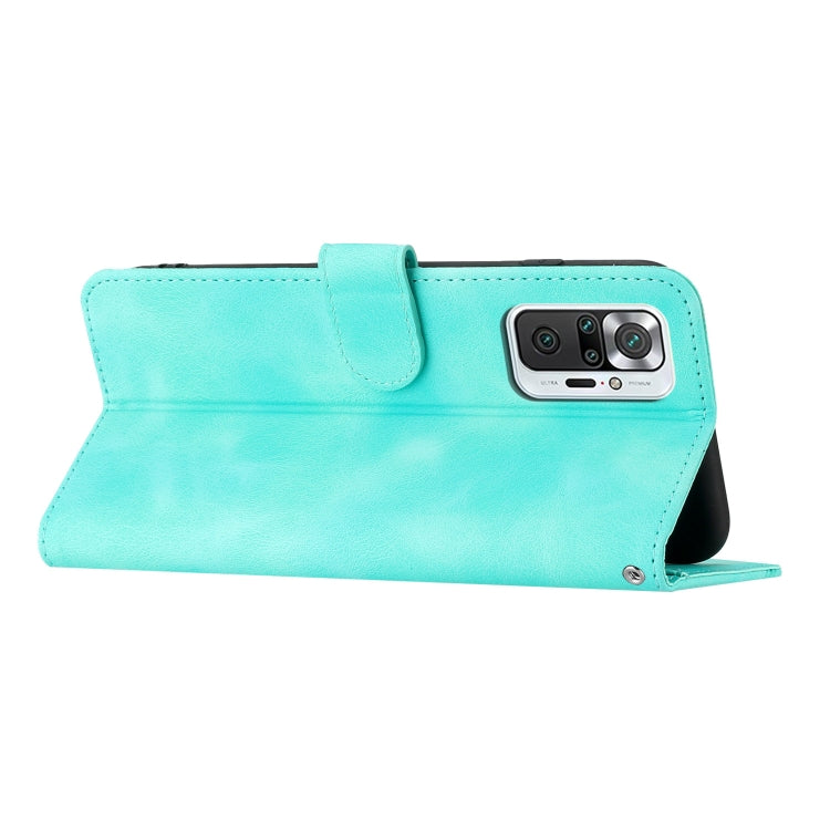 For Xiaomi Redmi Note 10 Pro 4G Global/Note 10 Pro Max Heart Pattern Skin Feel Leather Phone Case