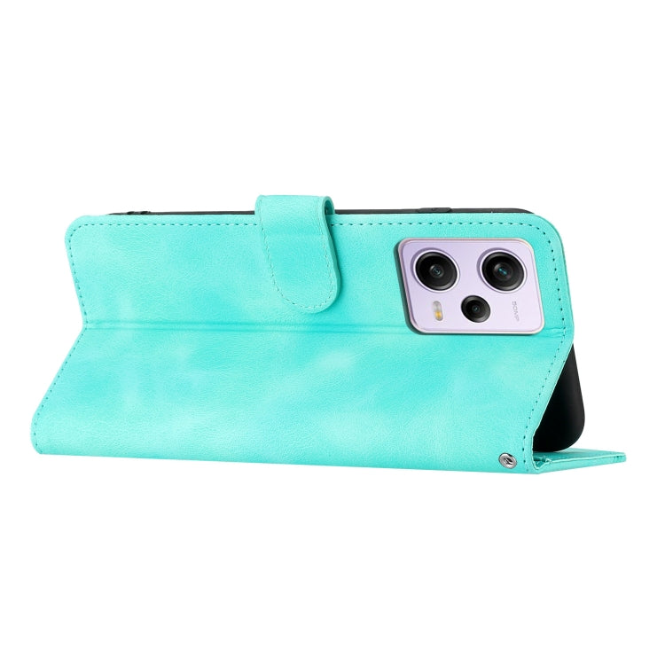 For Xiaomi Redmi Note 12 Pro+ 5G Heart Pattern Skin Feel Leather Phone Case