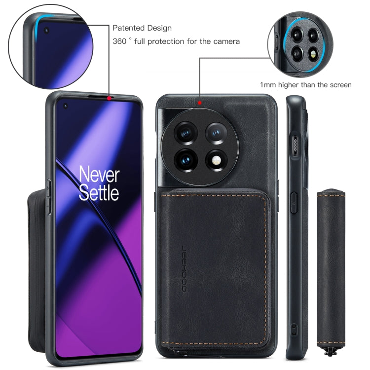 For OnePuls 11 JEEHOOD Magnetic Zipper Horizontal Flip Phone Leather Case