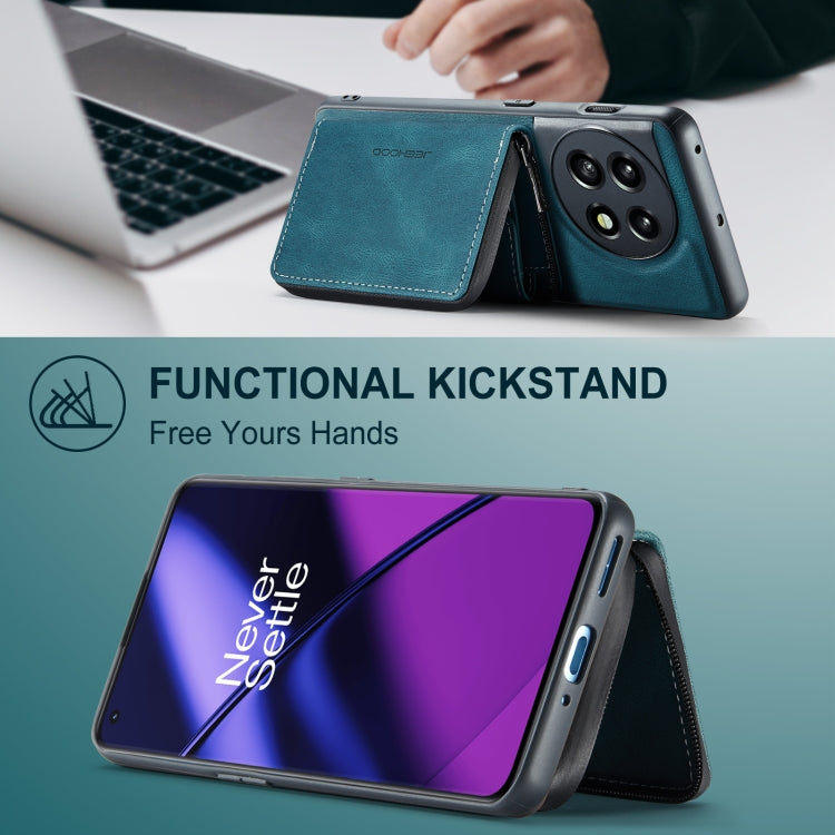 For OnePuls 11 JEEHOOD Magnetic Zipper Horizontal Flip Phone Leather Case