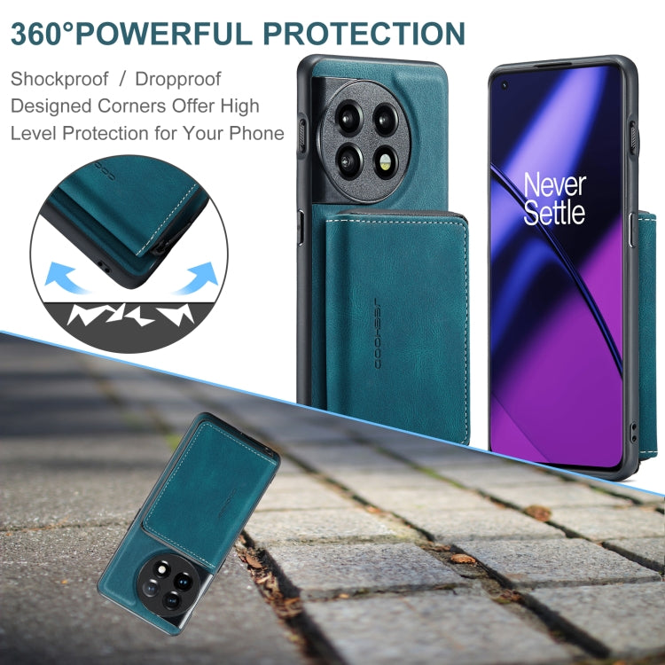 For OnePuls 11 JEEHOOD Magnetic Zipper Horizontal Flip Phone Leather Case