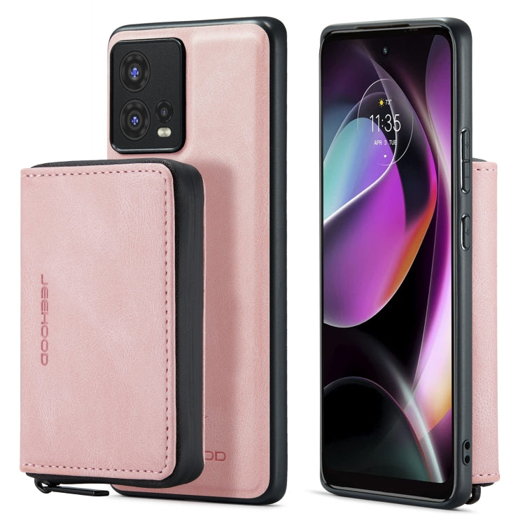 For Motorola Moto S30 Pro JEEHOOD Magnetic Zipper Horizontal Flip Phone Leather Case