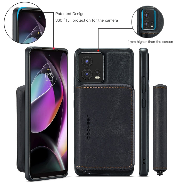 For Motorola Moto S30 Pro JEEHOOD Magnetic Zipper Horizontal Flip Phone Leather Case