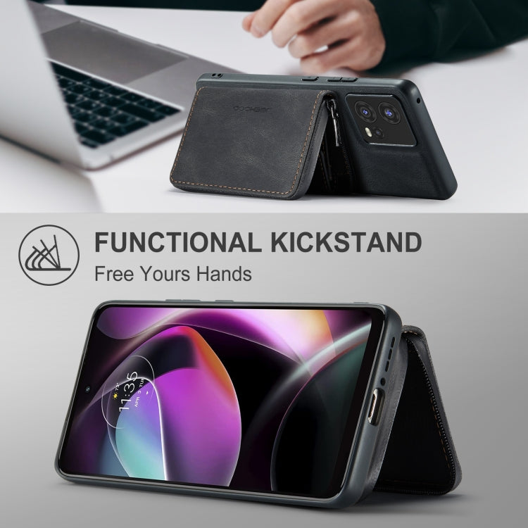 For Motorola Moto S30 Pro JEEHOOD Magnetic Zipper Horizontal Flip Phone Leather Case