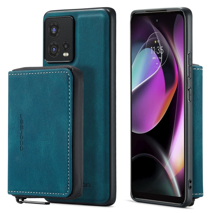 For Motorola Moto S30 Pro JEEHOOD Magnetic Zipper Horizontal Flip Phone Leather Case