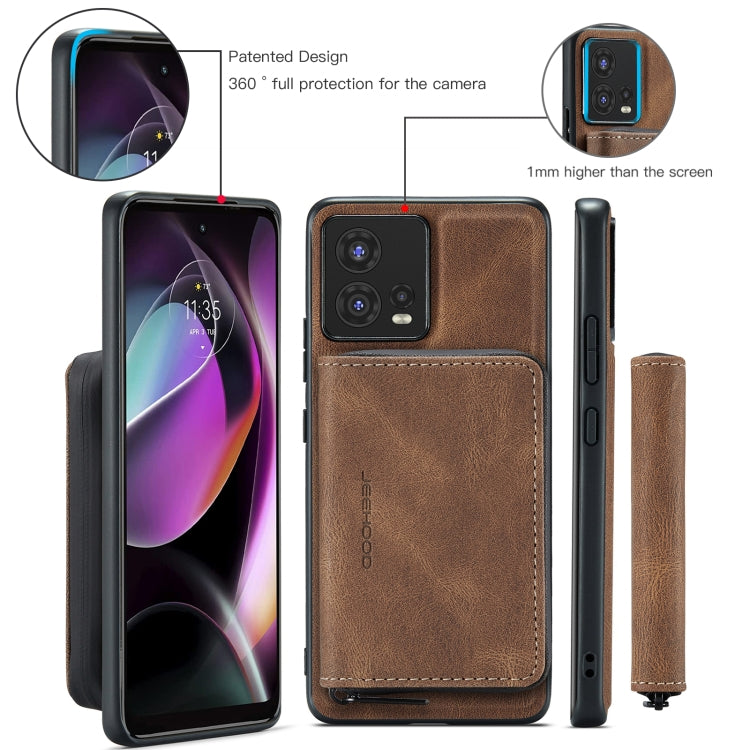 For Motorola Moto S30 Pro JEEHOOD Magnetic Zipper Horizontal Flip Phone Leather Case