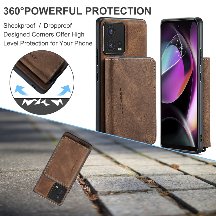 For Motorola Moto S30 Pro JEEHOOD Magnetic Zipper Horizontal Flip Phone Leather Case