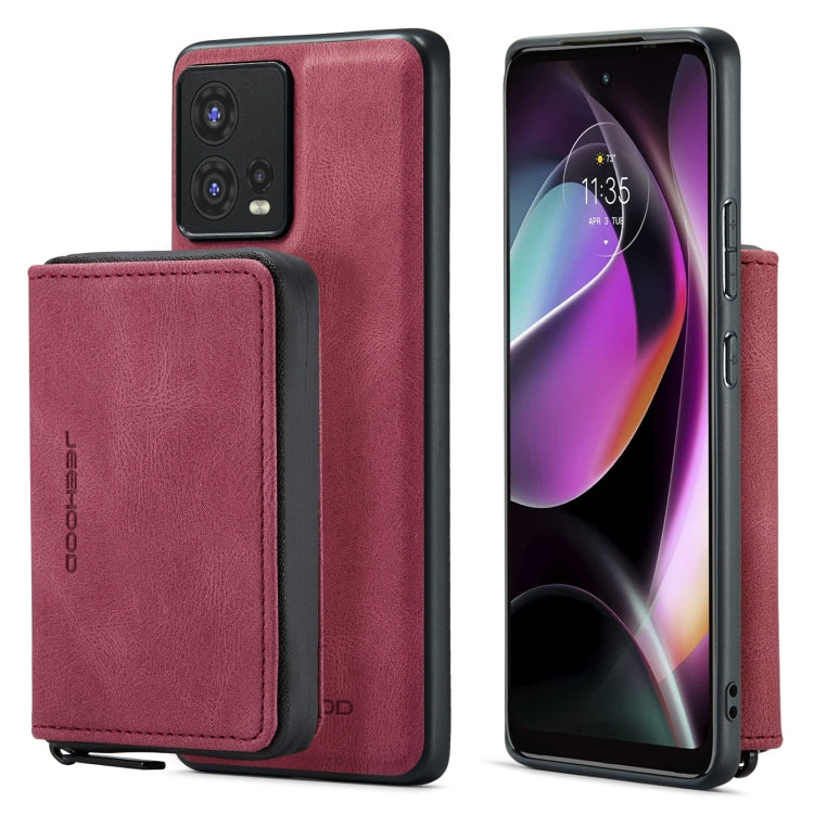 For Motorola Moto S30 Pro JEEHOOD Magnetic Zipper Horizontal Flip Phone Leather Case