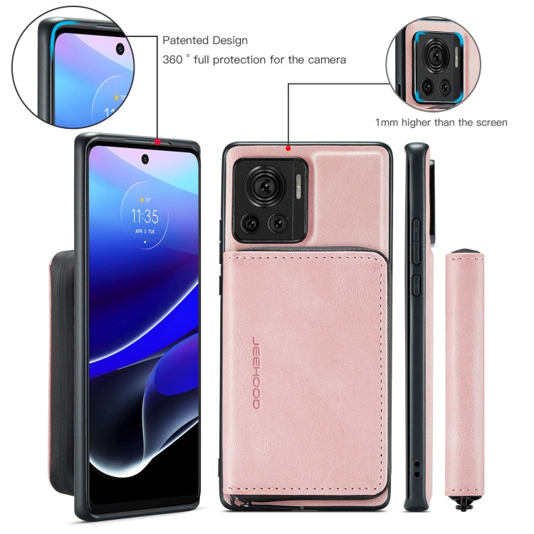 For Motorola Moto X30 Pro JEEHOOD Magnetic Zipper Horizontal Flip Phone Leather Case