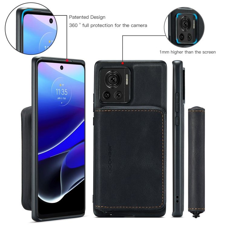 For Motorola Moto X30 Pro JEEHOOD Magnetic Zipper Horizontal Flip Phone Leather Case