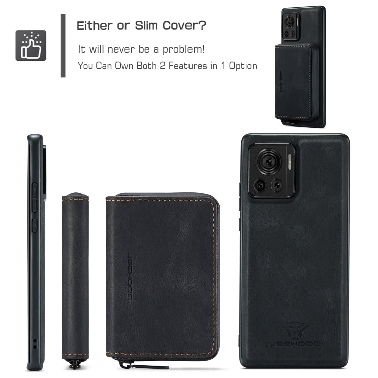 For Motorola Moto X30 Pro JEEHOOD Magnetic Zipper Horizontal Flip Phone Leather Case