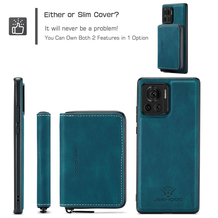 For Motorola Moto X30 Pro JEEHOOD Magnetic Zipper Horizontal Flip Phone Leather Case