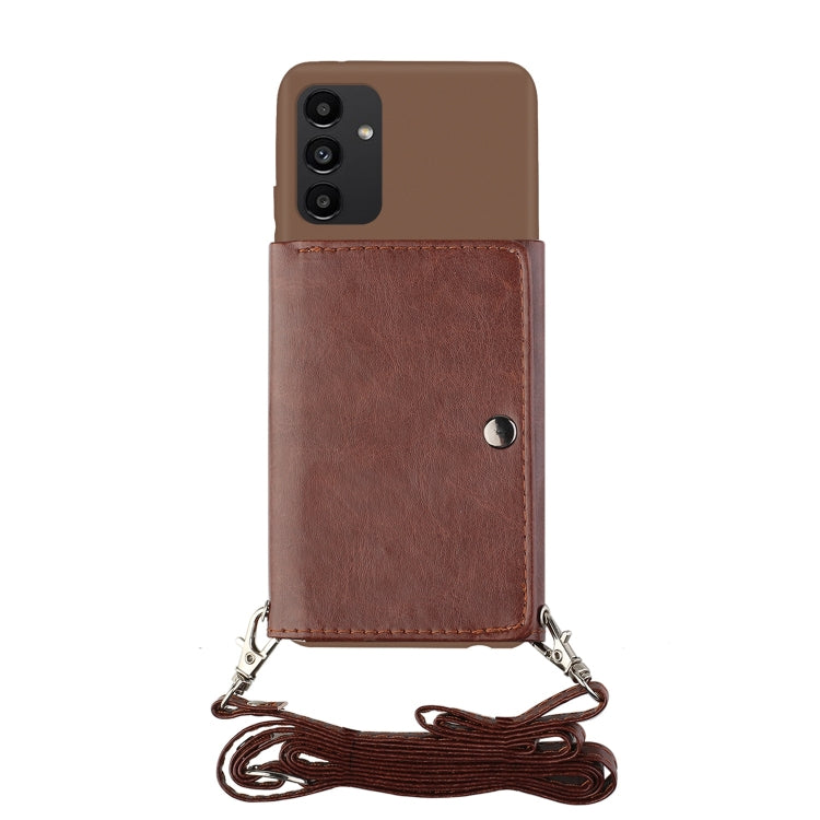 For Samsung Galaxy A14 5G Crossbody Lanyard Wallet Card Bag Phone Case