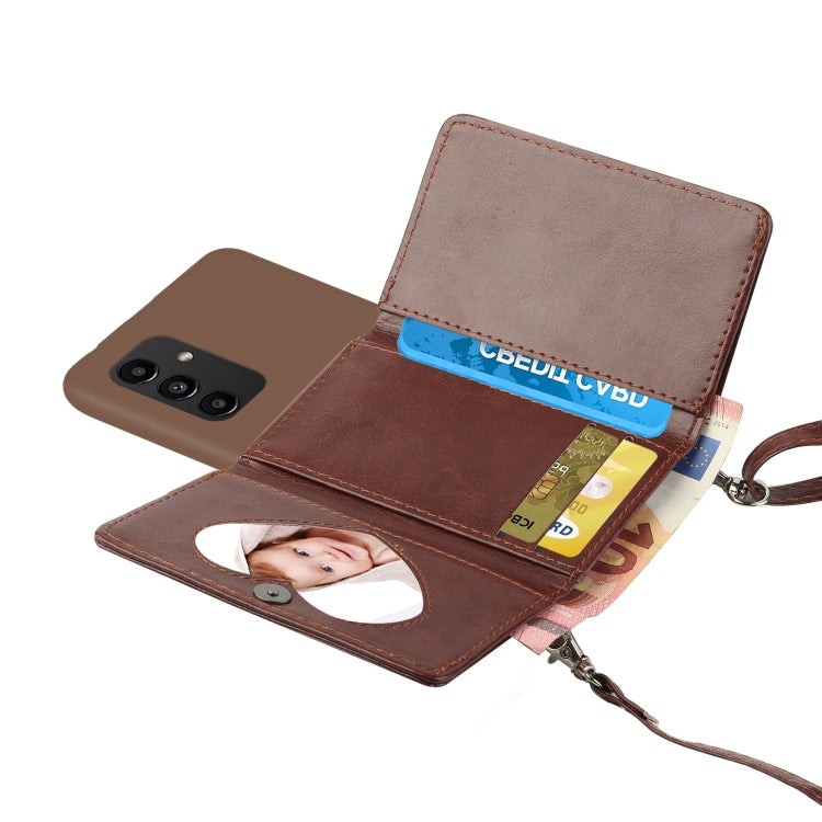 For Samsung Galaxy A14 5G Crossbody Lanyard Wallet Card Bag Phone Case
