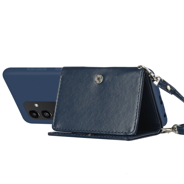 For Samsung Galaxy A14 5G Crossbody Lanyard Wallet Card Bag Phone Case