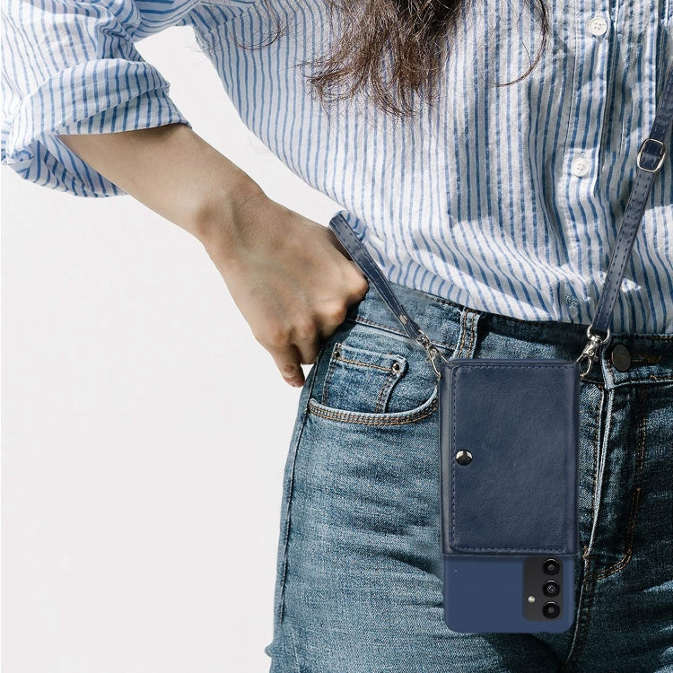 For Samsung Galaxy A14 5G Crossbody Lanyard Wallet Card Bag Phone Case