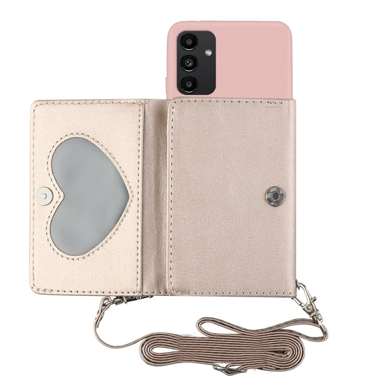 For Samsung Galaxy A14 5G Crossbody Lanyard Wallet Card Bag Phone Case