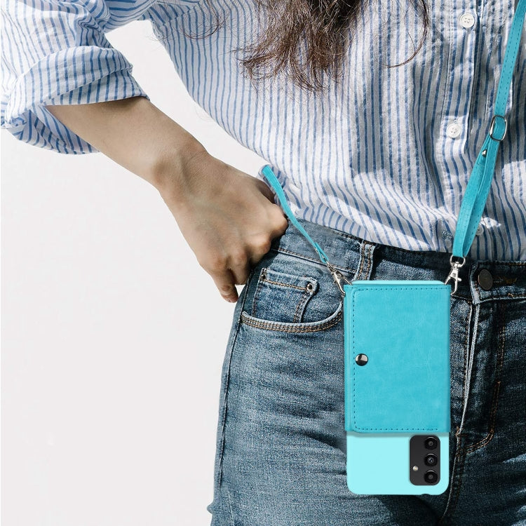 For Samsung Galaxy A14 5G Crossbody Lanyard Wallet Card Bag Phone Case