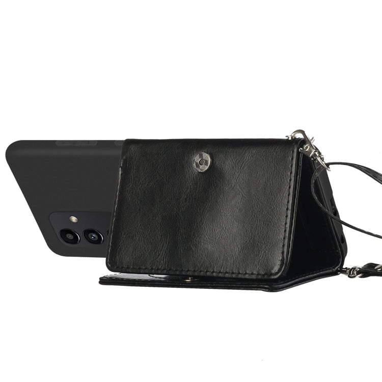 For Samsung Galaxy A14 5G Crossbody Lanyard Wallet Card Bag Phone Case