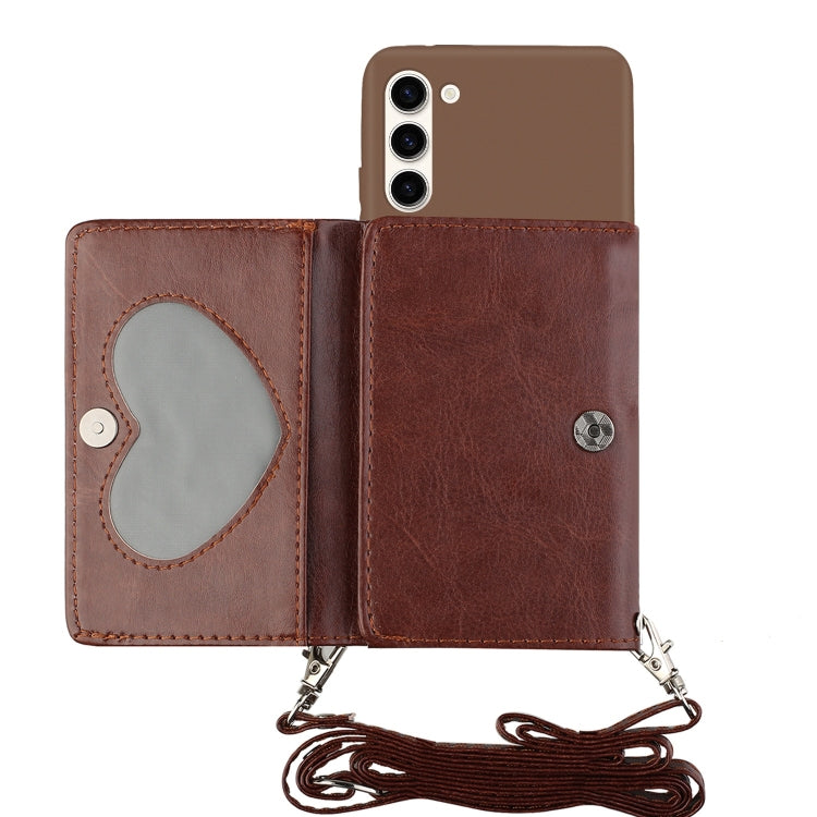 For Samsung Galaxy S23+ 5G Crossbody Lanyard Wallet Card Bag Phone Case