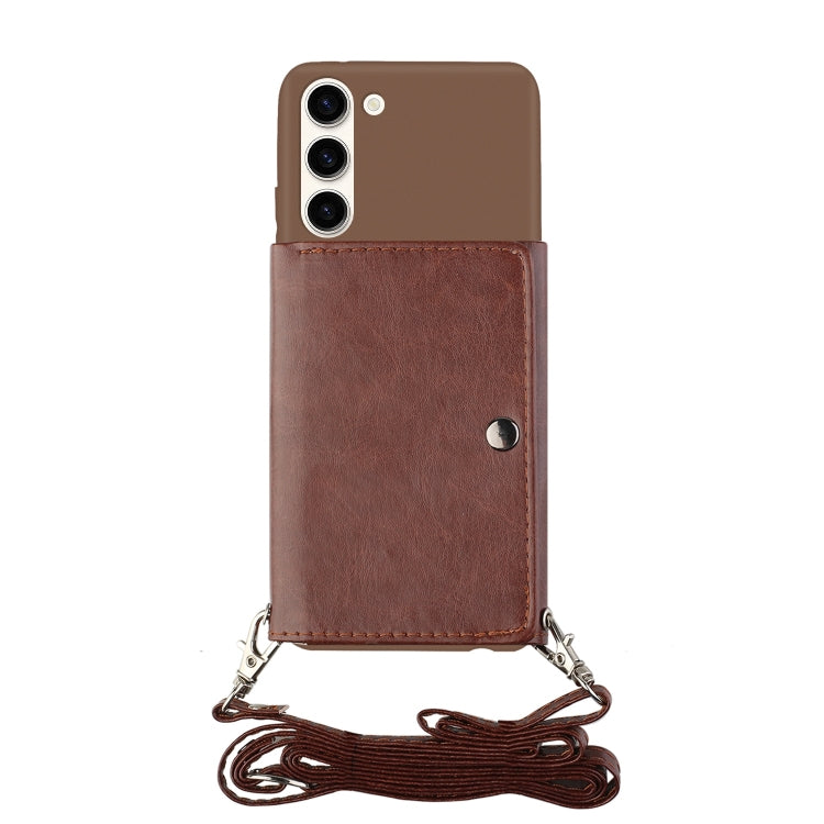 For Samsung Galaxy S23+ 5G Crossbody Lanyard Wallet Card Bag Phone Case