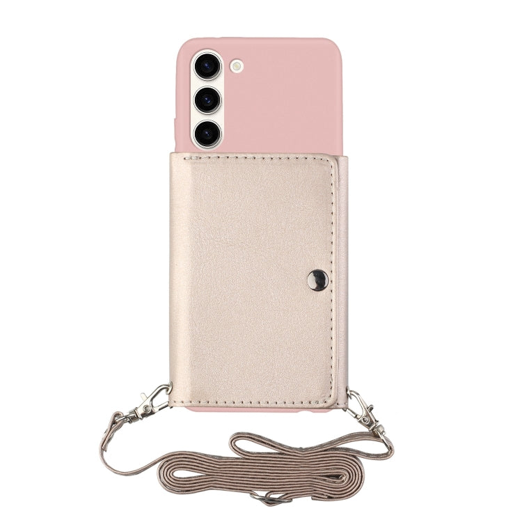 For Samsung Galaxy S23+ 5G Crossbody Lanyard Wallet Card Bag Phone Case