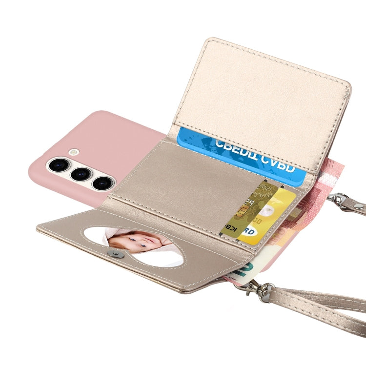 For Samsung Galaxy S23+ 5G Crossbody Lanyard Wallet Card Bag Phone Case