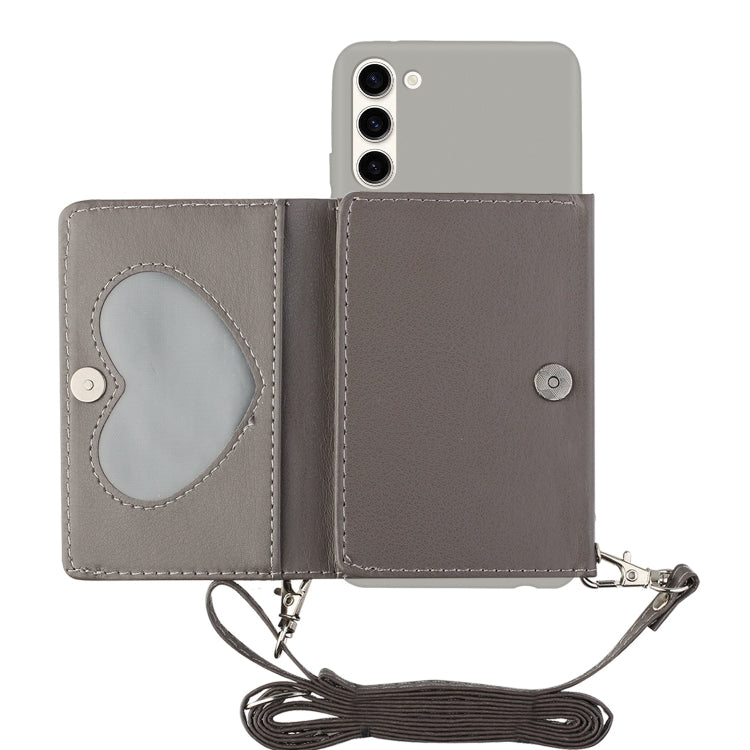 For Samsung Galaxy S23+ 5G Crossbody Lanyard Wallet Card Bag Phone Case