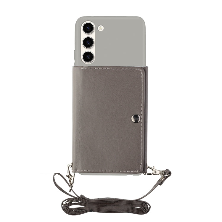 For Samsung Galaxy S23+ 5G Crossbody Lanyard Wallet Card Bag Phone Case